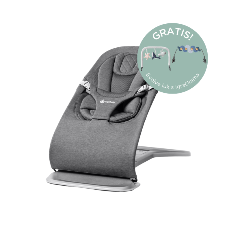 Ergobaby Evolve ležaljka 3u1 – Charcoal Grey