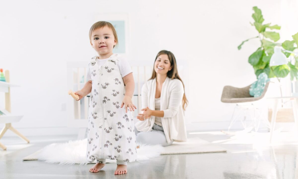 Ergobaby 2-u-1 vreća za spavanje On The Move Mid-Weight (TOG 1.0), Elephant (6-18/M) - Slika 4