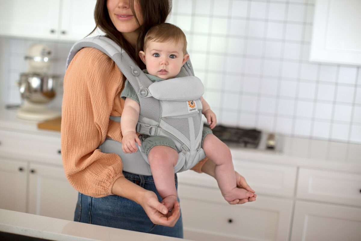 Ergobaby Cool Air Omni 360 nosiljka, Biserno siva - Slika 11