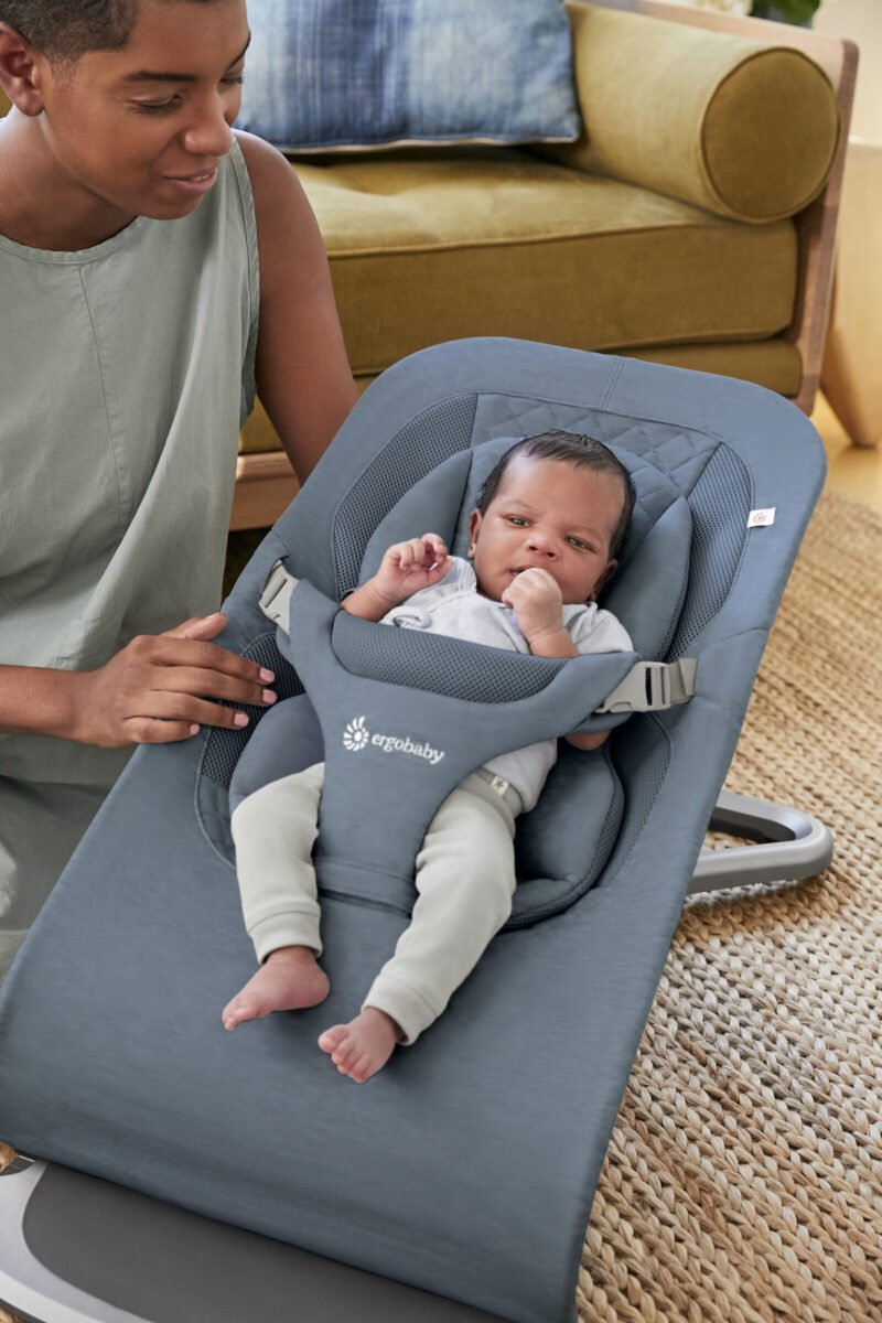 Ergobaby Evolve ležaljka 3u1 – Oxford Blue - Slika 4