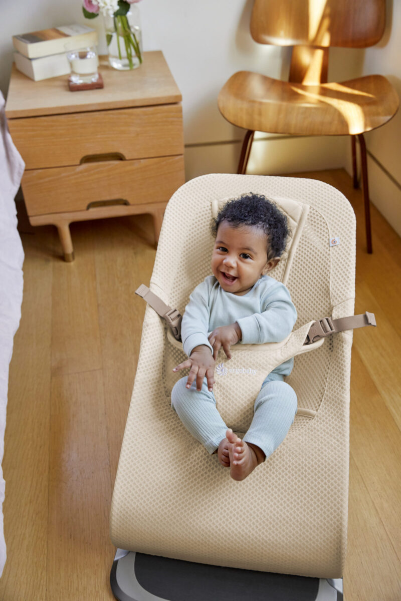 Ergobaby Evolve ležaljka 3u1 mrežasta - Cream - Slika 5