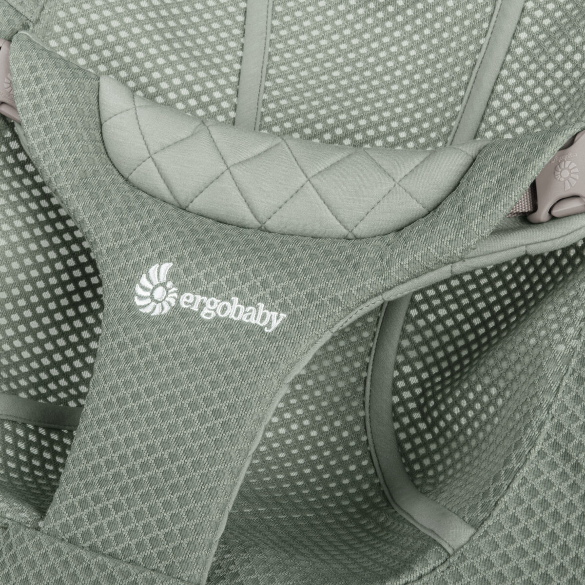 Ergobaby Evolve ležaljka 3u1 mrežasta - Sage Green - Slika 3