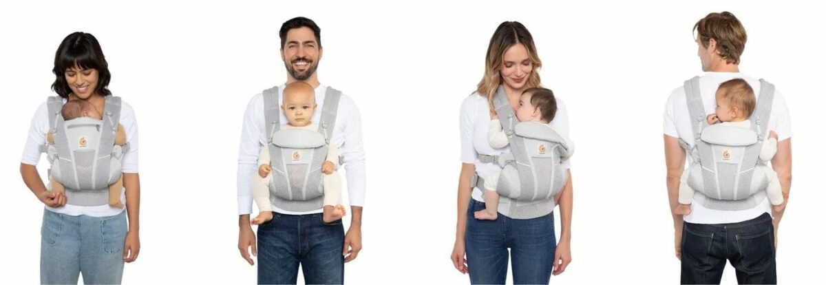 Ergobaby Omni Breeze nosiljka, Grafit siva - Slika 13