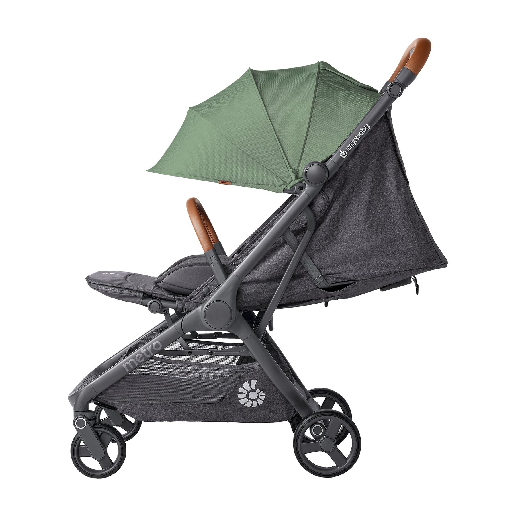 Ergobaby Metro 3 Deluxe kompaktna gradska kolica - Willow Green - Slika 2