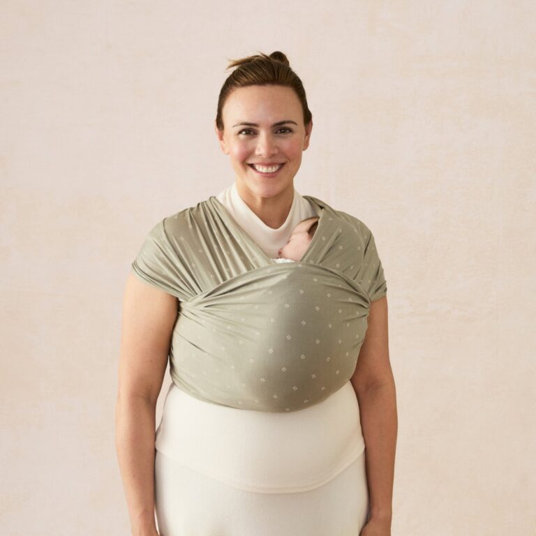 Ergobaby Aura marama Sustainable Knit - Olive Diamonds