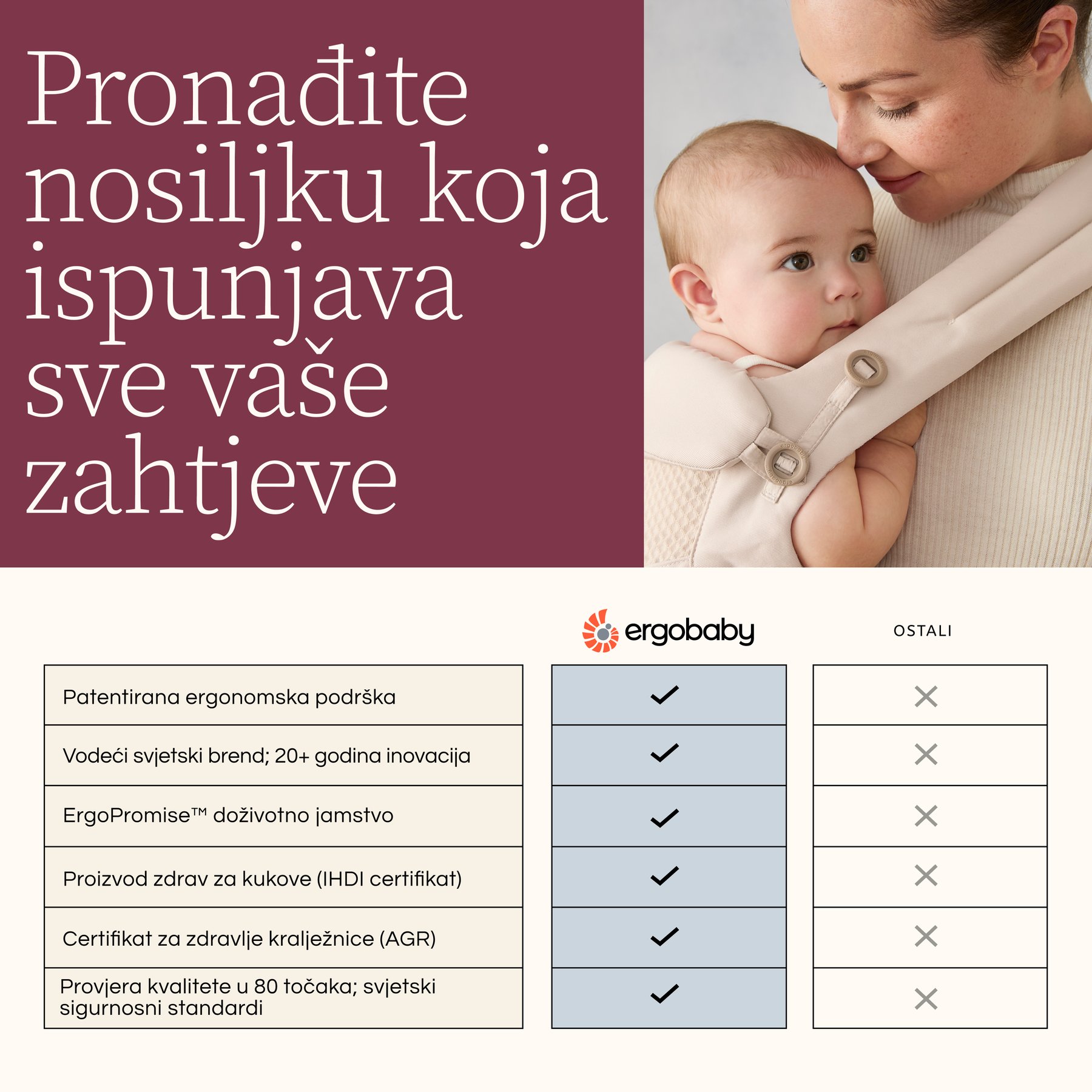 Ergobaby Omni Deluxe Mesh nosiljka - Canyon Clay - Slika 8
