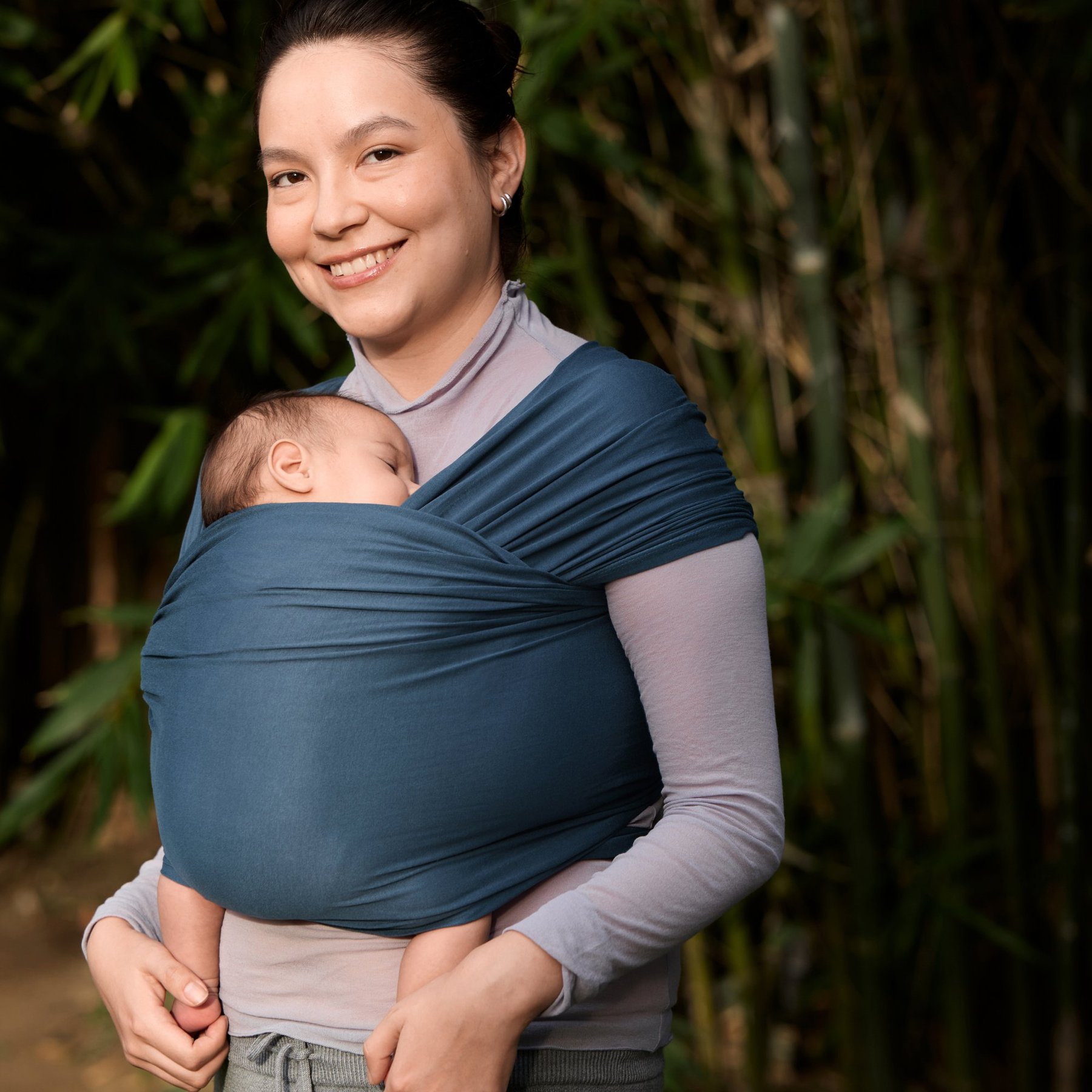 Ergobaby Aura marama Sustainable Knit - Twilight Navy - Slika 11