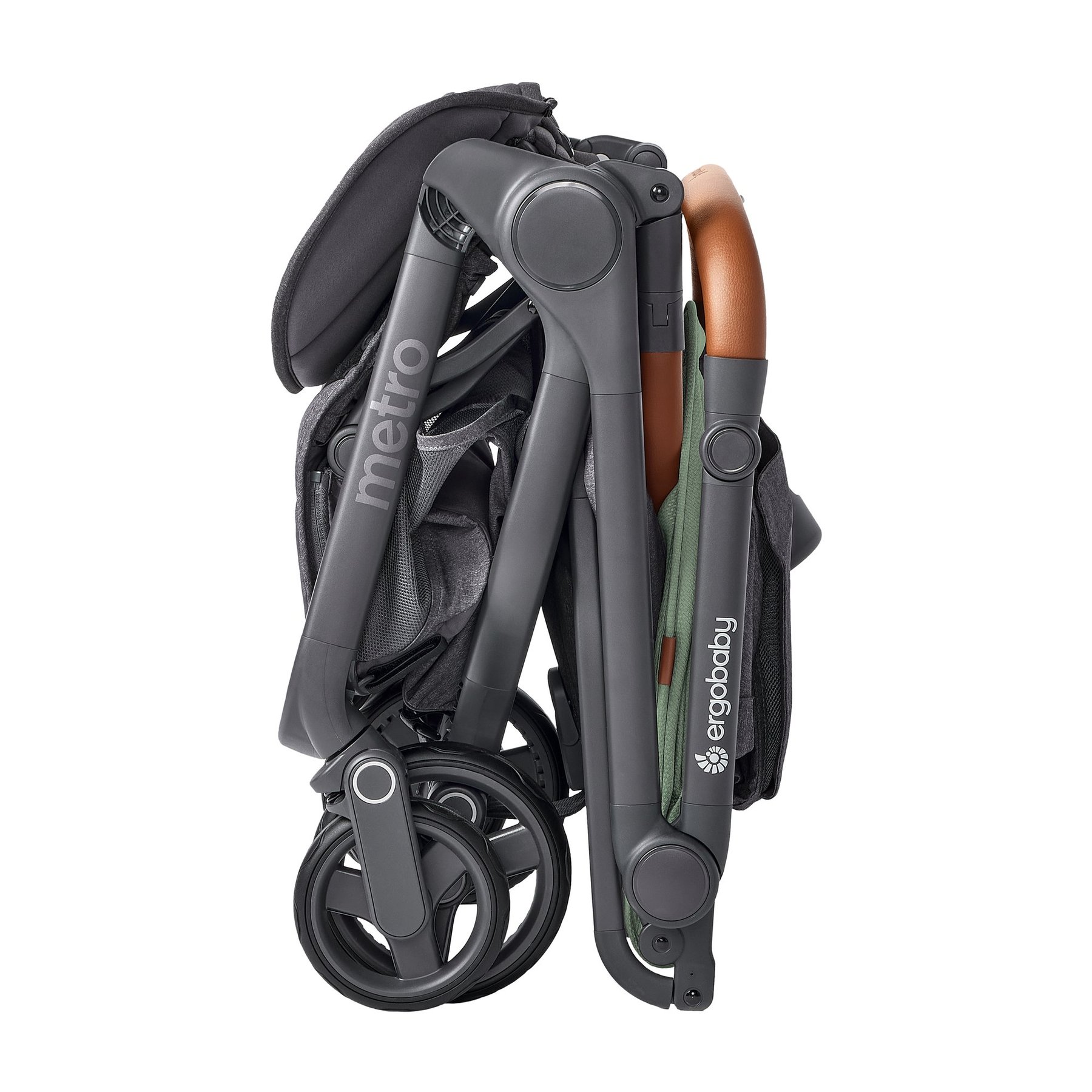 Ergobaby Metro 3 Deluxe kompaktna gradska kolica - Willow Green - Slika 10