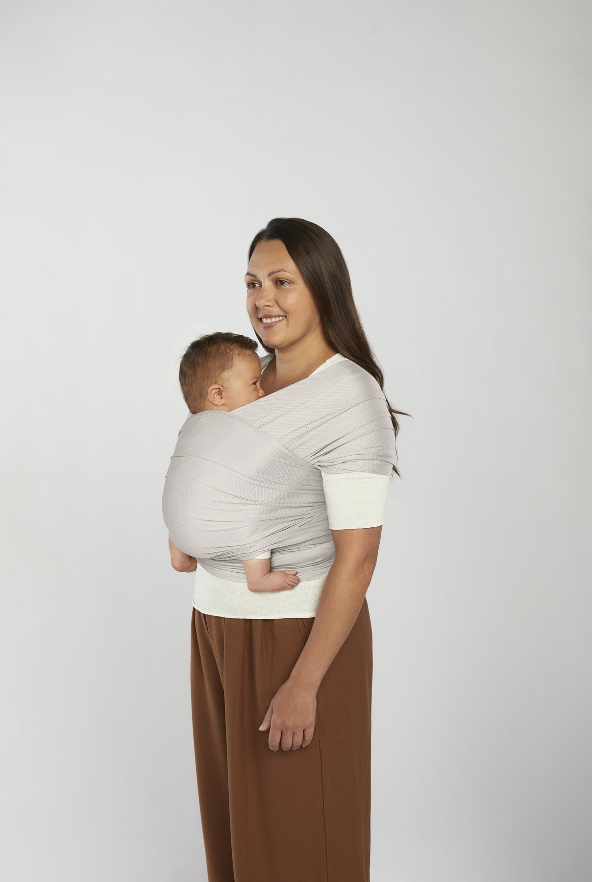 Ergobaby Aura marama Sustainable Mesh - Soft Grey - Slika 2